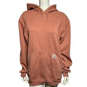 Carhartt Original Fit Hoodie Sweatshirt Terracotta Mexico Made Heavyweight M